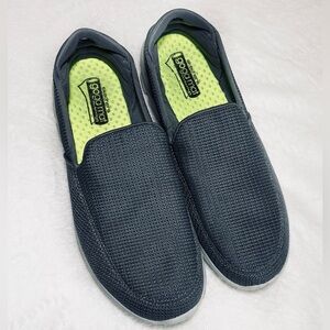 Skechers Gray Slip-On Loafers with Elastic Panel Men’s Sz 12